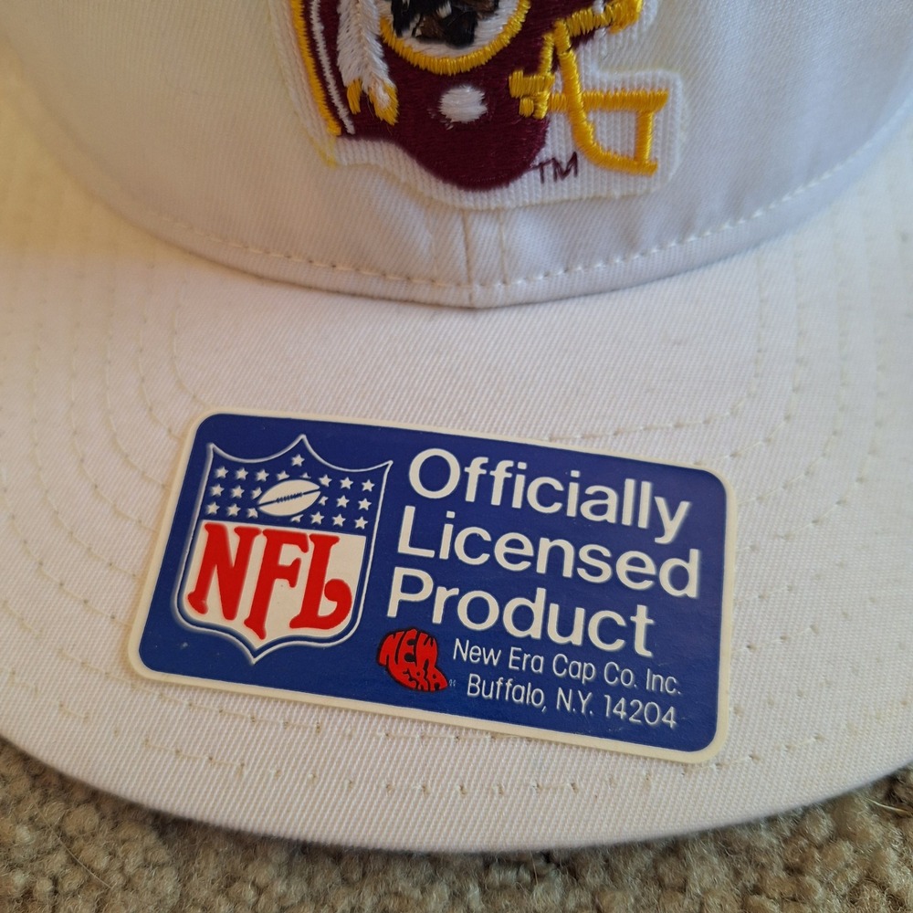 Washington Redskins NFL Vintage New Era Snapback Helmet Embroidered White - Picture 7 of 10